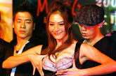 名模白歆惠为内衣厂商代言，记者会现场还特地秀了一段舞蹈，让现场的来宾惊艳。