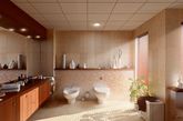 几个世纪以来，浴室都是人们用来放松心情和舒缓疲劳的地方。今天的浴室地板新诠释，带来了古典与现代完美兼容的质感，从瓷砖到木质浴室地板的多样化时尚组合。