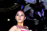 图为2012世界旅游小姐成都赛区年度冠军总决赛上的比基尼秀。
