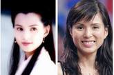 图为李若彤20年前的照片和现在对比，看来岁月夺走了美貌和气质。我们心目中的小龙女已经不复存在了