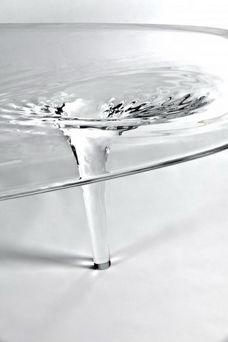 听冰川之乐悟禅境 轻盈流动的液态冰川桌