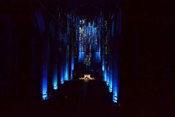 旧金山Grace Cathedral大教堂 千条丝带打造天赐圣光