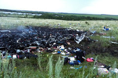 马航客机被击落现场照片