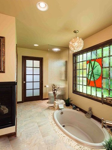 私密空间也要创意 不同风格嵌入式浴缸设计欣赏