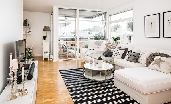 用空间转换心情 瑞典黑白搭配公寓让心舒适栖息