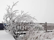 神农架降雪宛如童话世界