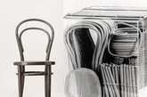 第一部分，分解木头
第一把，Michael Thonet 设计的 Thonet no.14 （1859）是几乎所有关于工业设计史的书中总是第一个出现的椅子。弯曲木材的新工艺，以及实现大规模工业生产这两个特征正中地阐述工业设计一词。（实习编辑：周芝）