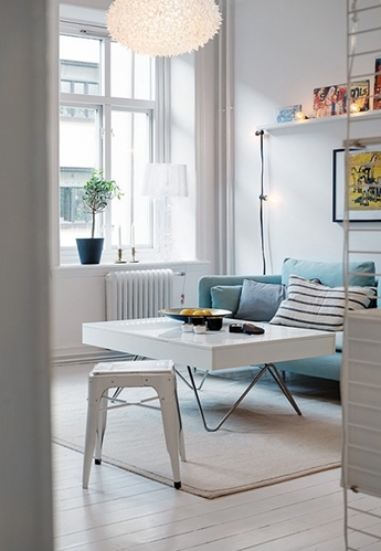 新艺术运动风格瑞典公寓 57平米的高效空间布局