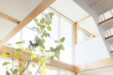 简洁风格长期是日本设计的标签。今天带来的案例就是来自日本福冈县北九州地区的一处村屋，经过两代人的传承，其暂新的外表仍然透露着传统的日式格调。这幢双层的村屋带有一个户外花园和阳台，从上到下的落地窗设计为室内带来了极佳采光的同事也将阳台和花园空间自然与室内融为一体，体现出一种与自然和谐共存的生活状态。如果不说，你能猜出这幢房子建筑面积只有70平大小吗？（凤凰家居编译）
