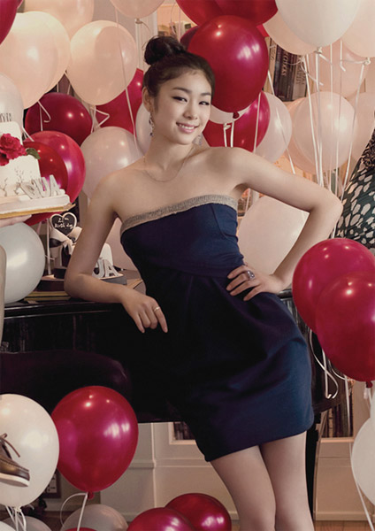 韩花滑女王金妍儿写真 黑纱魅惑最妖艳舞者(组图)