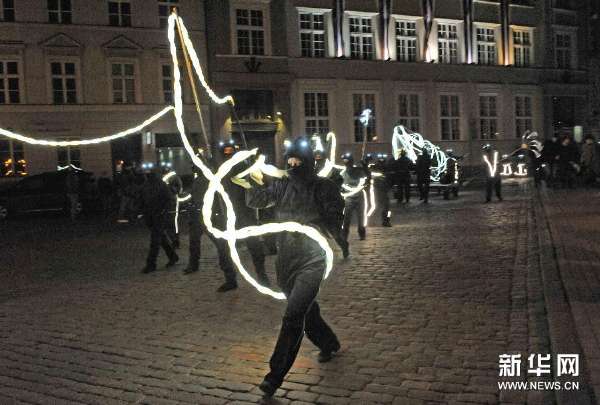 （国际）（3）拉脱维亚举办“炫亮里加2014”灯光节align=middle