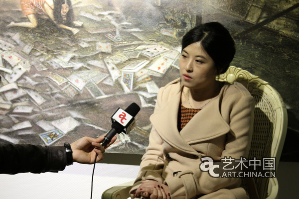 青年油画家贺敏接受艺术中国采访