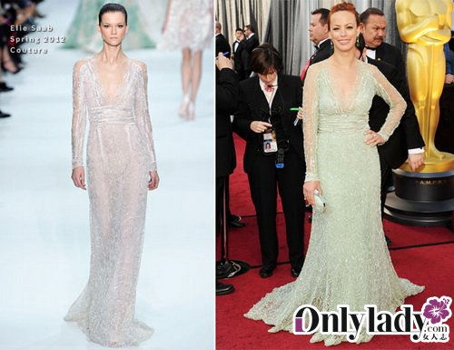 Bérénice Bejo In Elie Saab Couture – 2012 Oscars