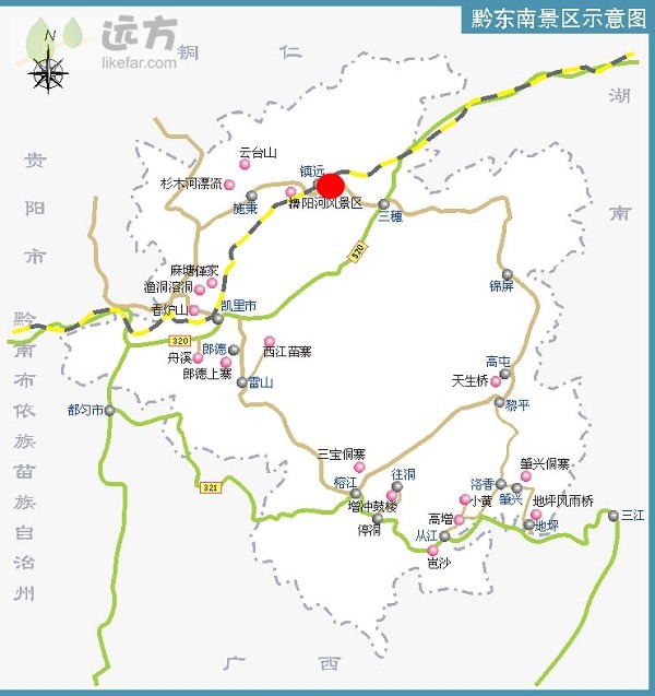 贵州镇远位置图