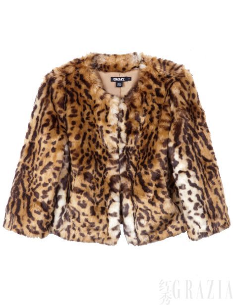 　　豹纹皮草外套（DKNY）RMB3,590
