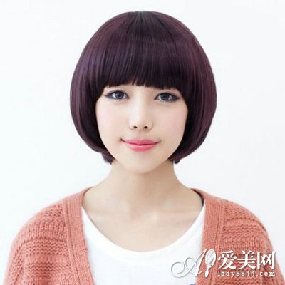 齐刘海学生头发型 掀起甜美复古风