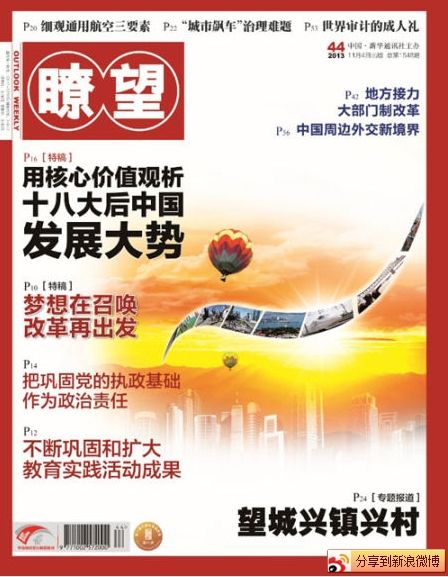 瞭望封面