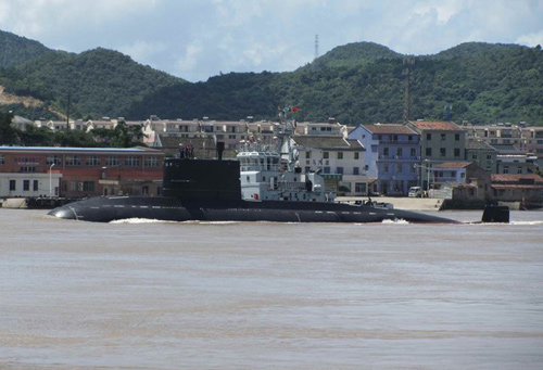 资料图：网上流传的中国新型潜艇图片