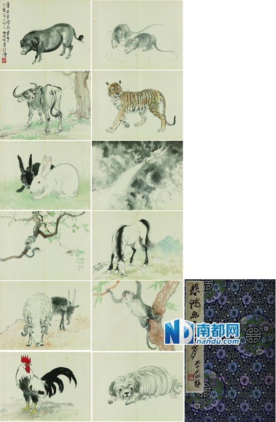 徐悲鴻十二生肖卧牛図（銀版画） 【公式通販】