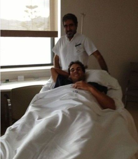 纳达尔成功接受阑尾炎手术将在医院休息两天