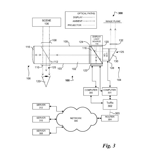 谷歌新专利：GoogleGlass将配备投影功能