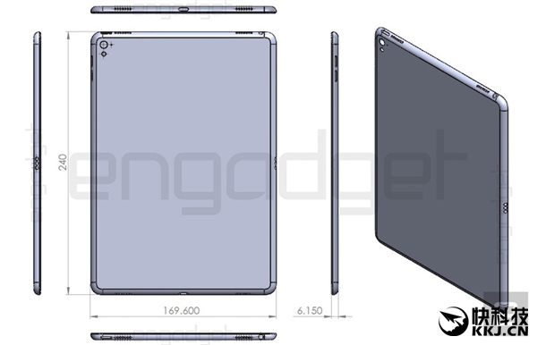 苹果疯狂！iPad Air 3设计图大曝光：配置夸张