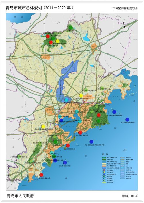 青岛市城市总体规划蓝图初现 划分为13个功能