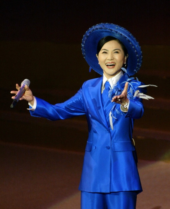 马英九2008年就职典礼，凤飞飞受邀表演。