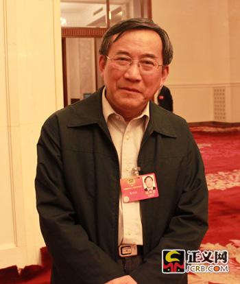 全国政协委员、复旦大学教授葛剑雄。正义网记者徐盈雁/摄