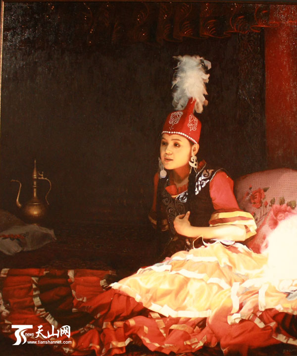 新疆油画全国行 情系神州上海站展览开幕(高