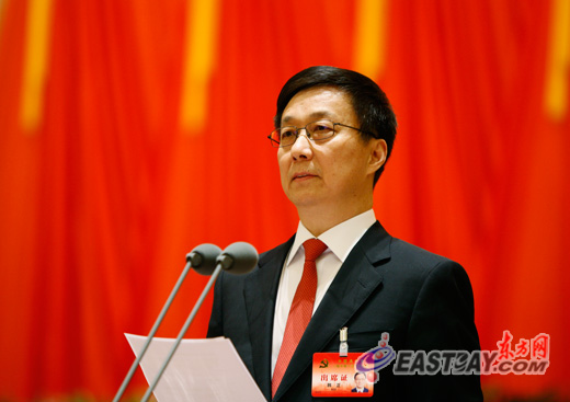 中共上海市第十次代表大会开幕 俞正声作报告