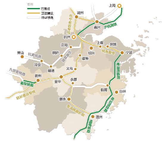 浙江铁路迈入时速350时代高铁布线成网即将实现