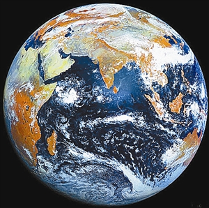 俄卫星最近拍摄到的地球图片.