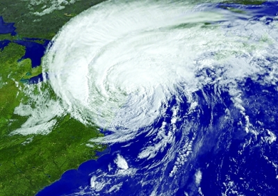从卫星云图上看飓风 资料图片
