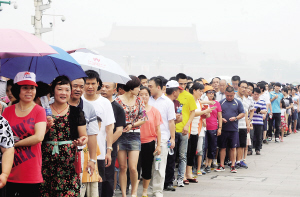 北京景点排长队