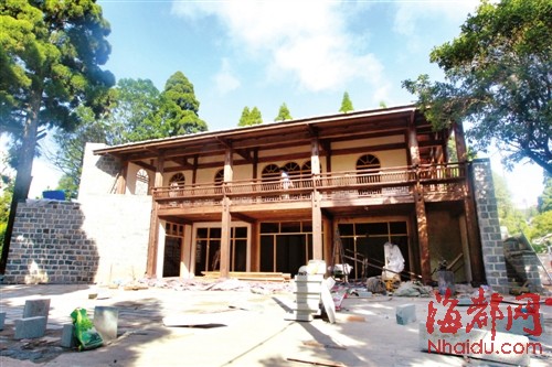 李世甲故居外观已基本完工