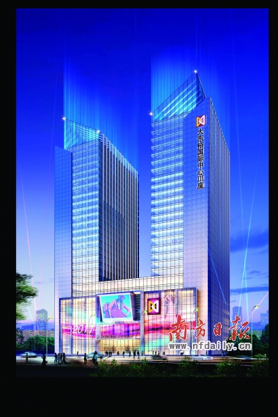 大东裕的夜景流光溢彩（效果图）。