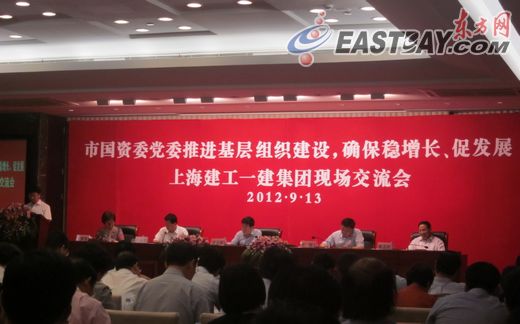市国资委推进基层组织建设 上海中心党旗飘扬