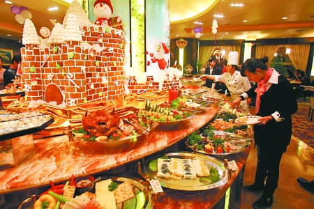 圣诞大餐  餐企赔本也要赚吆喝(图)_重庆频道_凤