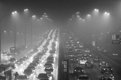 北京周末空气污染破表