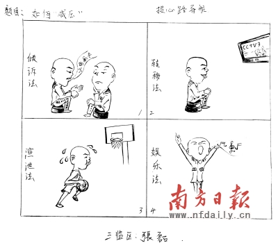 路导航所投的四格漫画