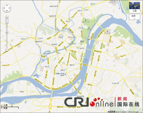 谷歌地图借助卫星图片和网友信息 新增朝鲜街