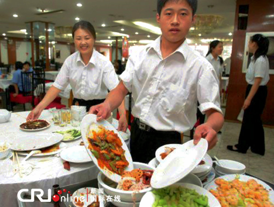 中国食物浪费量每年1700万至1800万吨