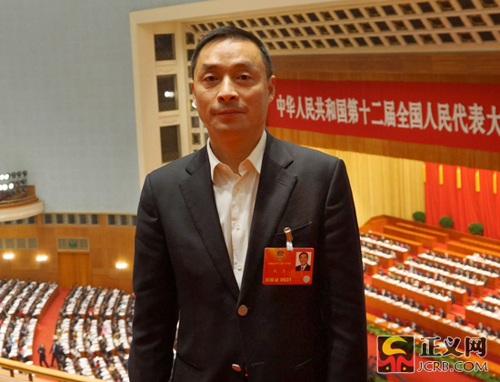 全国政协委员,国浩律师事务所合伙人施杰.汪文涛 摄