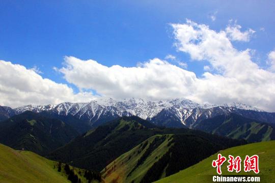 新疆赛里木湖景区圣洁风光涤荡心灵(组图)