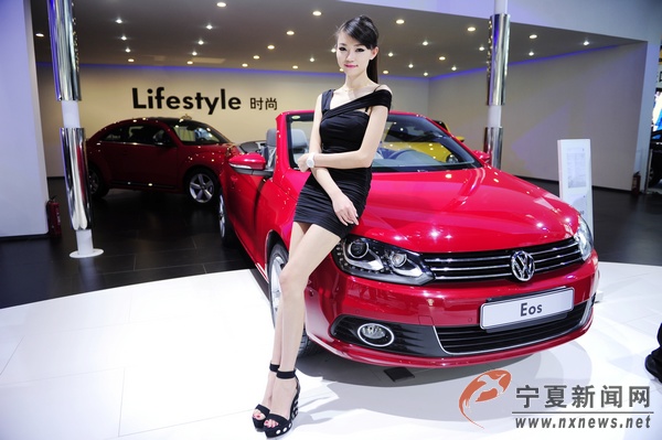 长腿妹杨丽君房车博览会飞出的名模