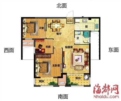 莆田楼市·户型解析 小户型装修巧装饰也宽敞