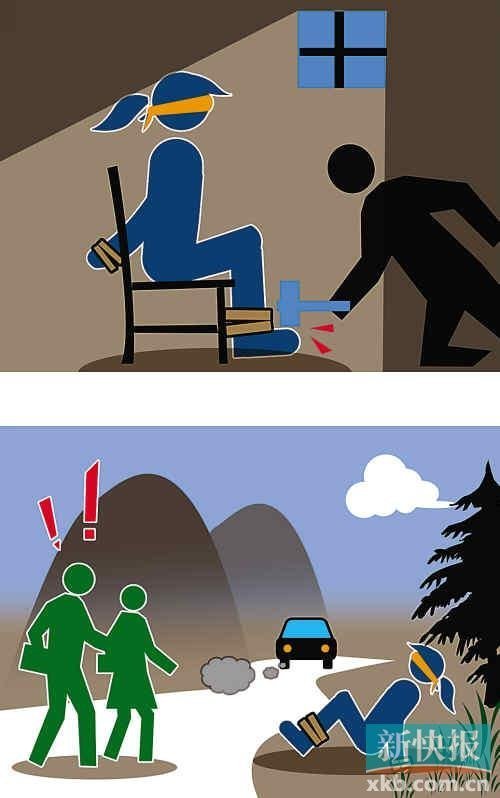 22岁<em>湘妹子</em>遭绑架丢弃山中 10个脚趾被锤烂/图