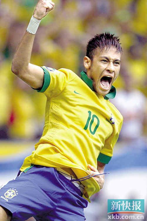 内马尔够风骚开场173秒就攻入本届联合会杯首