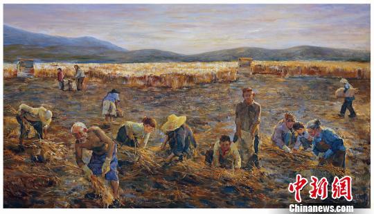 画家朱可创作500多幅形意巨幅油画勾勒中国